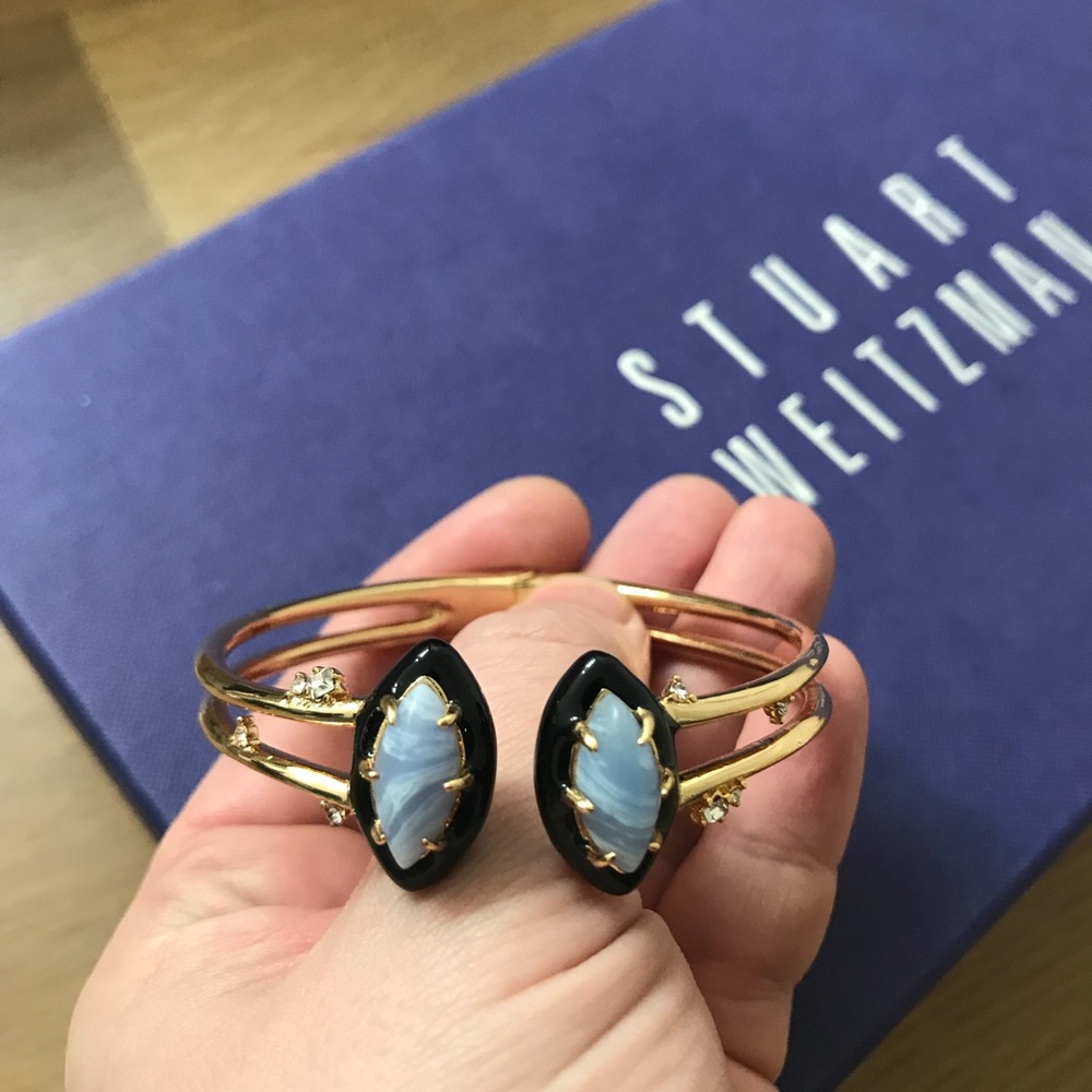 Alexis Bittar Resin and Crystal Cuff Bracelet